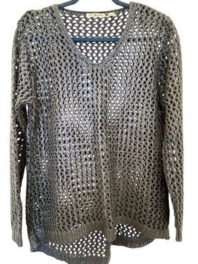 A blue openwork jacket, size L, Spanish brand Punt Roma